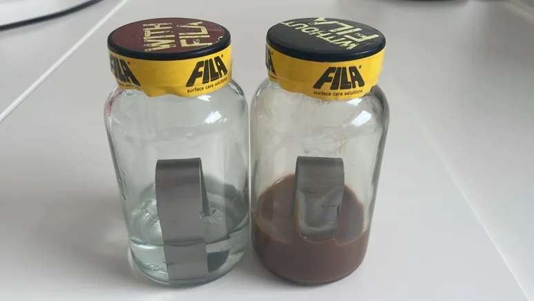 타일 줄눈 청소, 줄눈재와 오염부터 구분하기